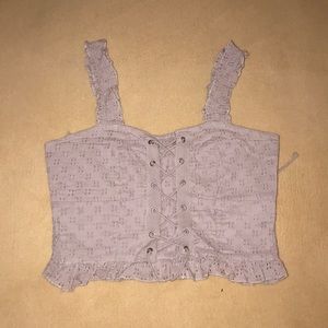 Cotton on lavender crop top